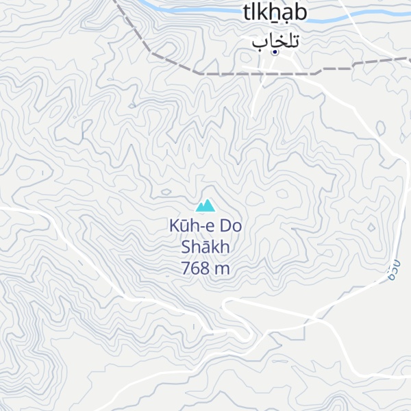 Map of Kūh-e Do Shākh