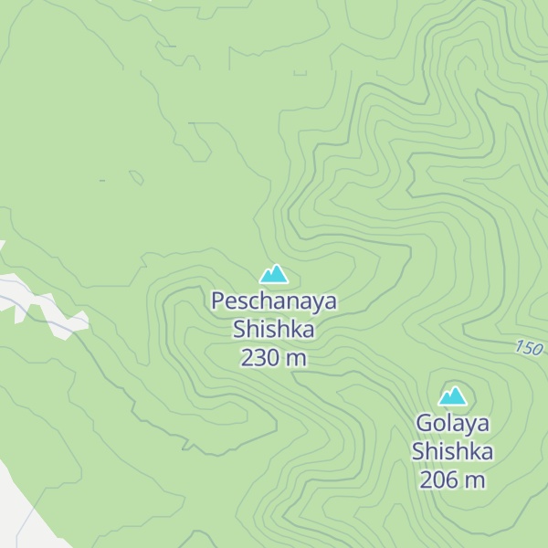 Map of Peschanaya Shishka