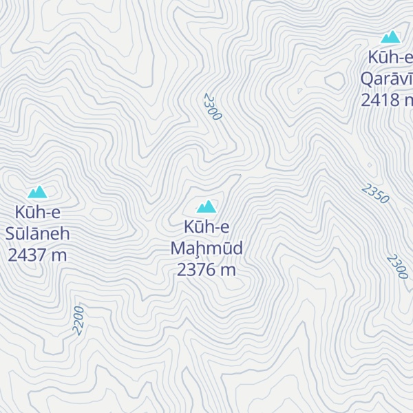 Map of Kūh-e Maḩmūd