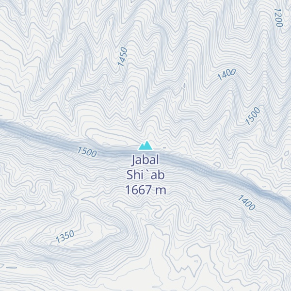 Map of Jabal Shi`ab