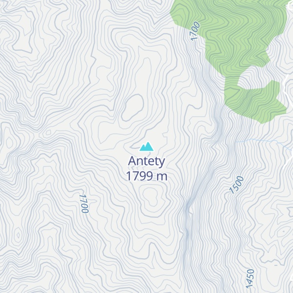Map of Antety