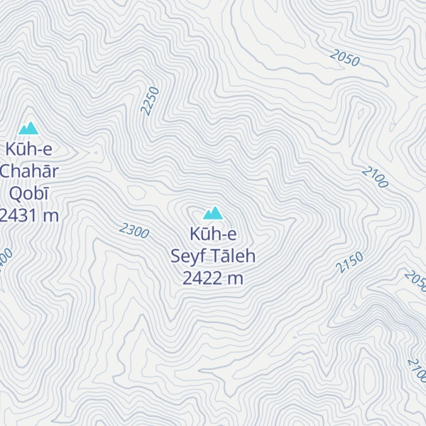 Map of Kūh-e Seyf Tāleh