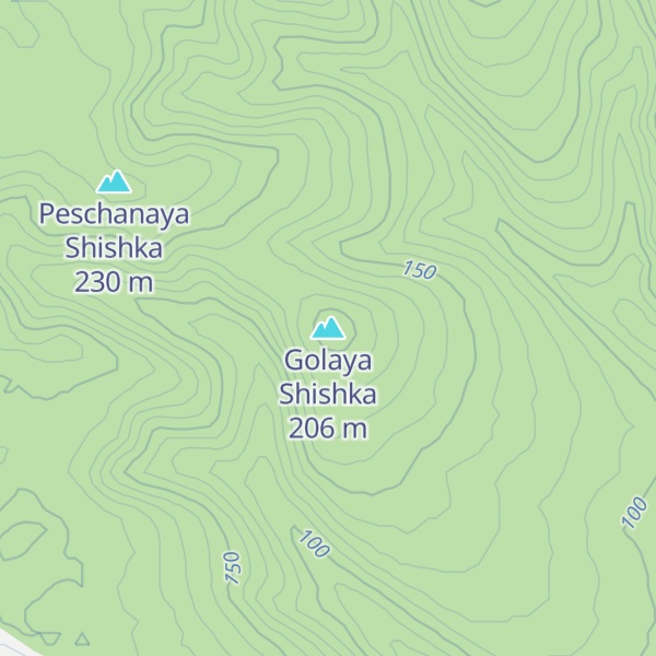Map of Golaya Shishka