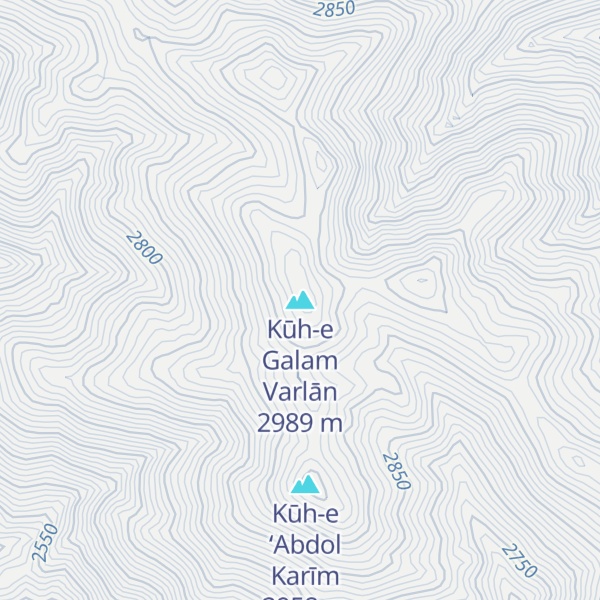 Map of Kūh-e Galam Varlān