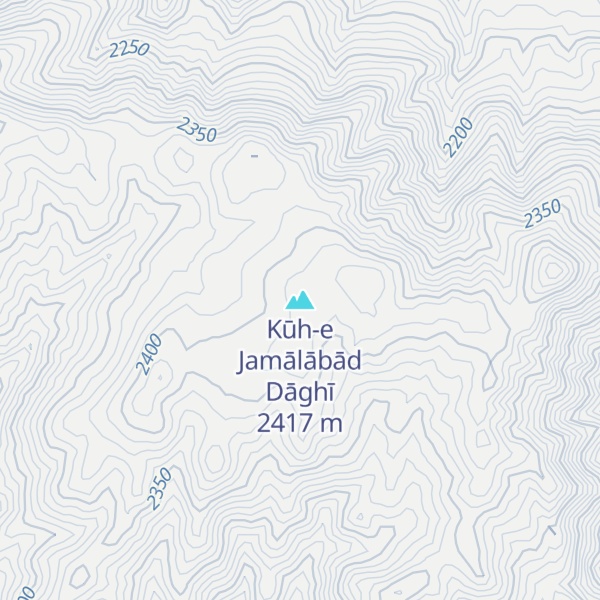 Map of Kūh-e Jamālābād Dāghī