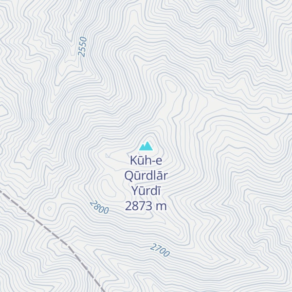 Map of Kūh-e Qūrdlār Yūrdī