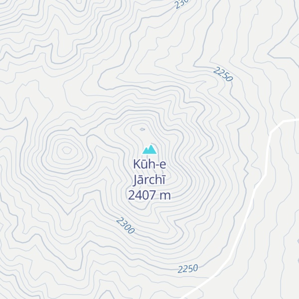 Map of Kūh-e Jārchī