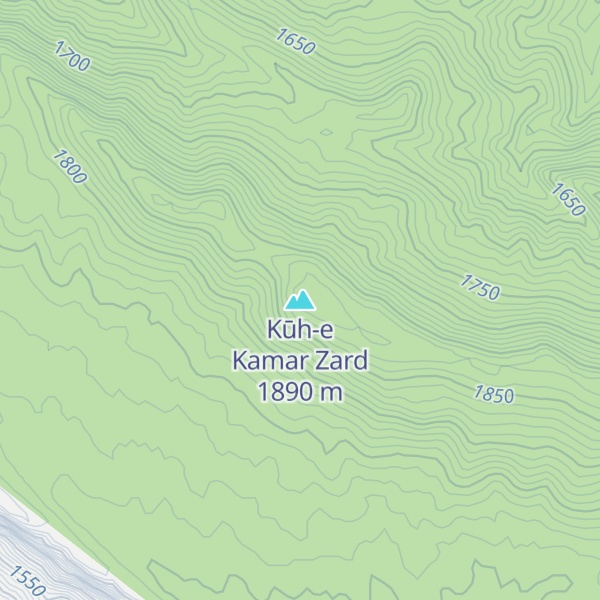 Map of Kūh-e Kamar Zard