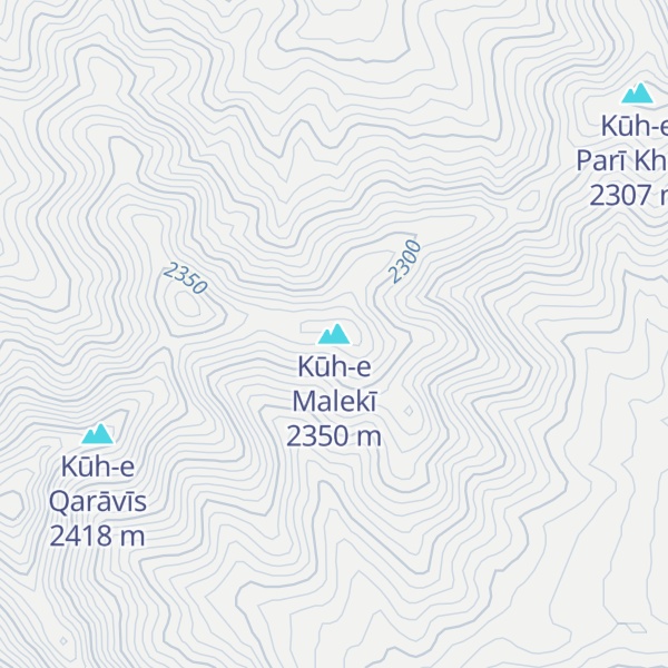 Map of Kūh-e Malekī