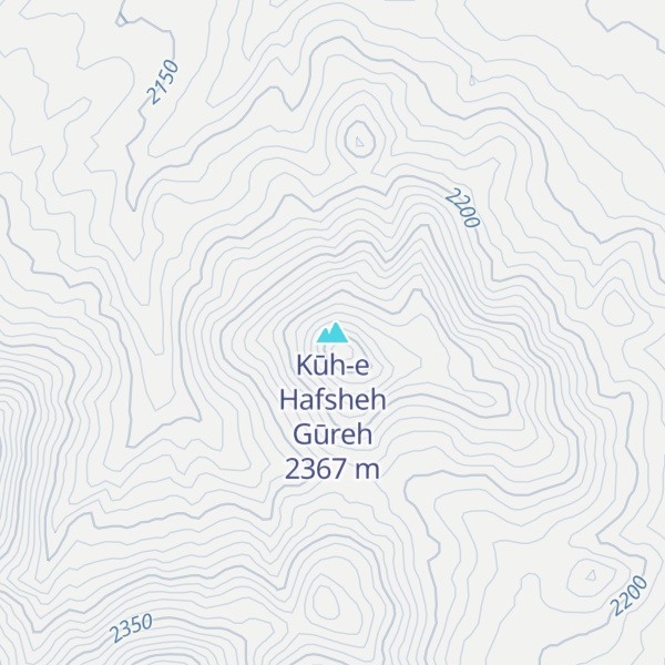 Map of Kūh-e Hafsheh Gūreh