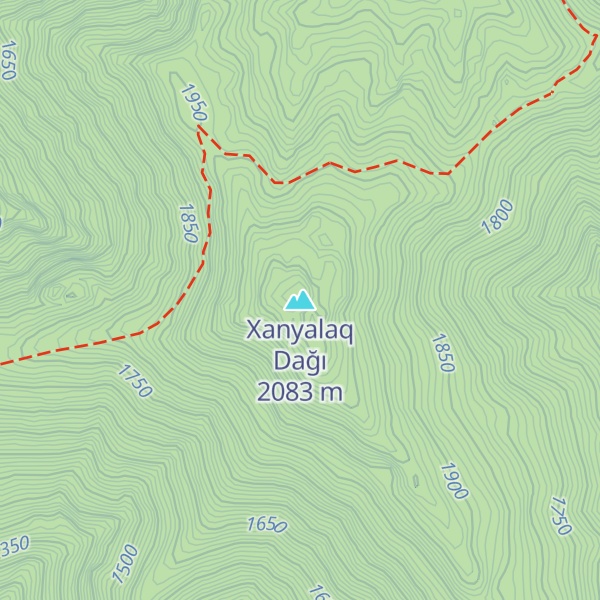 Map of Xanyalaq Dağı
