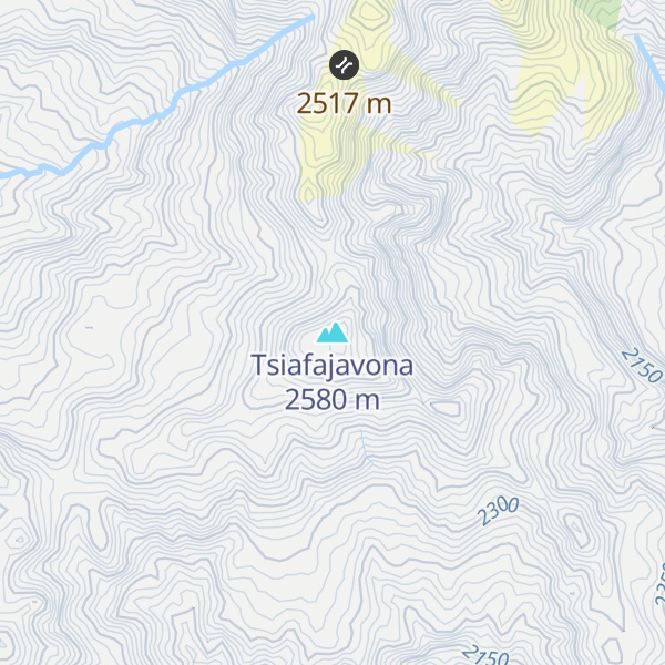 Map of Tsiafajavona