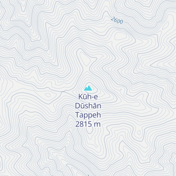 Map of Kūh-e Dūshān Tappeh