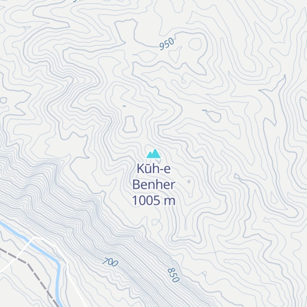 Map of Kūh-e Benher