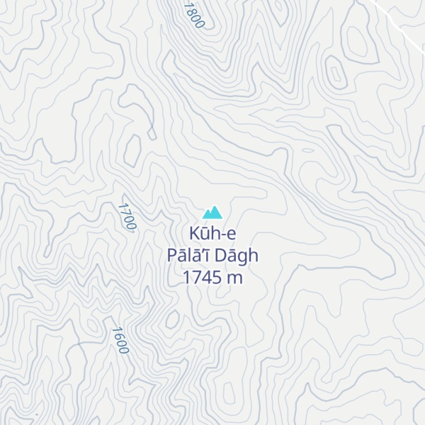 Map of Kūh-e Pālā’ī Dāgh