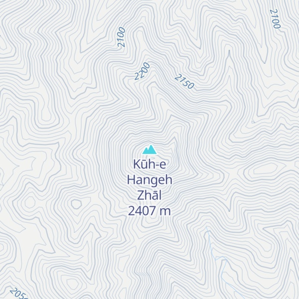 Map of Kūh-e Hangeh Zhāl