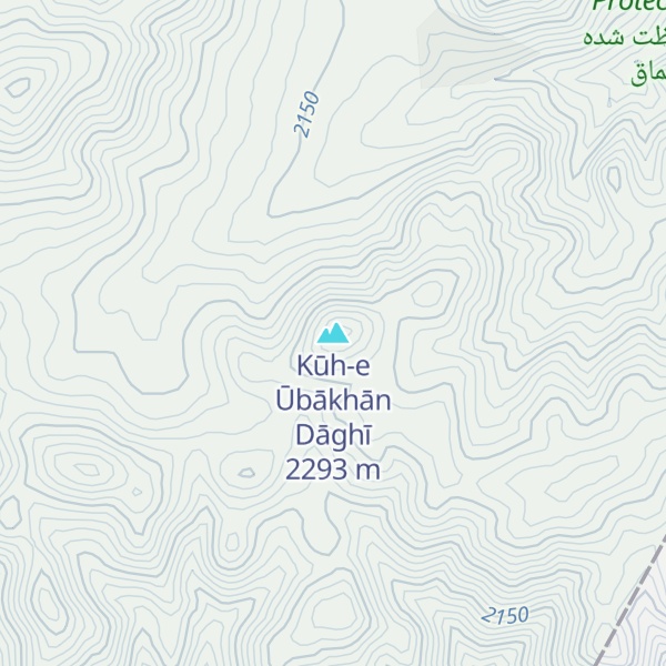Map of Kūh-e Ūbākhān Dāghī