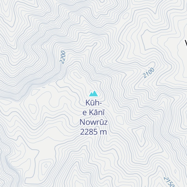 Map of Kūh-e Kānī Nowrūz