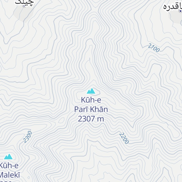 Map of Kūh-e Parī Khān