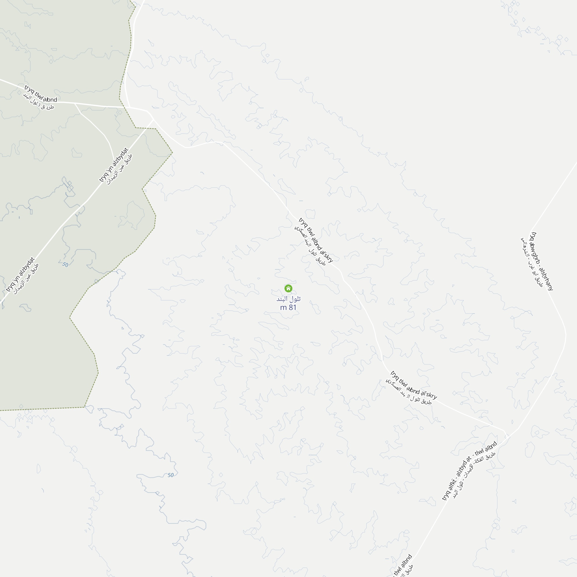 تلول البند map