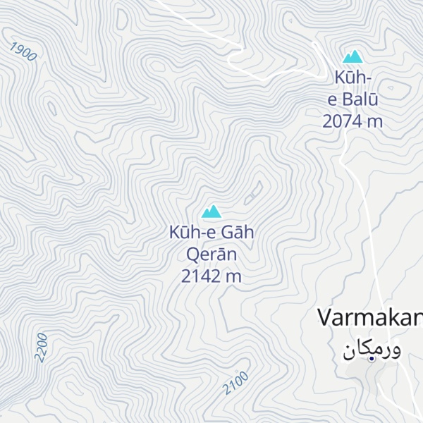 Map of Kūh-e Gāh Qerān