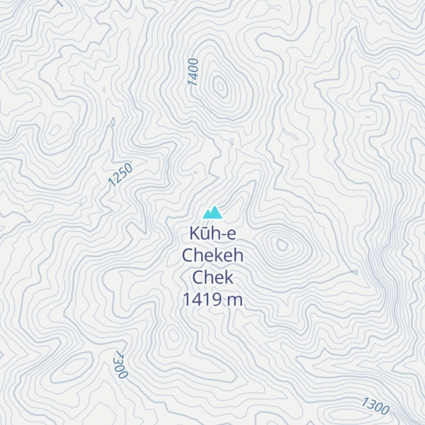 Map of Kūh-e Chekeh Chek