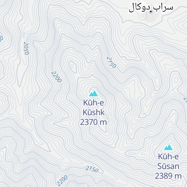 Map of Kūh-e Kūshk