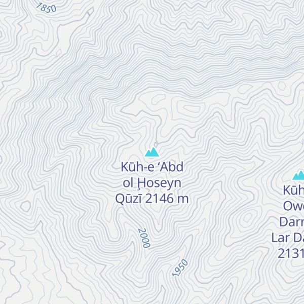 Map of Kūh-e ‘Abd ol Ḩoseyn Qūzī