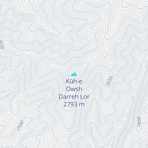 Map of Kūh-e Owsh Darreh Lor