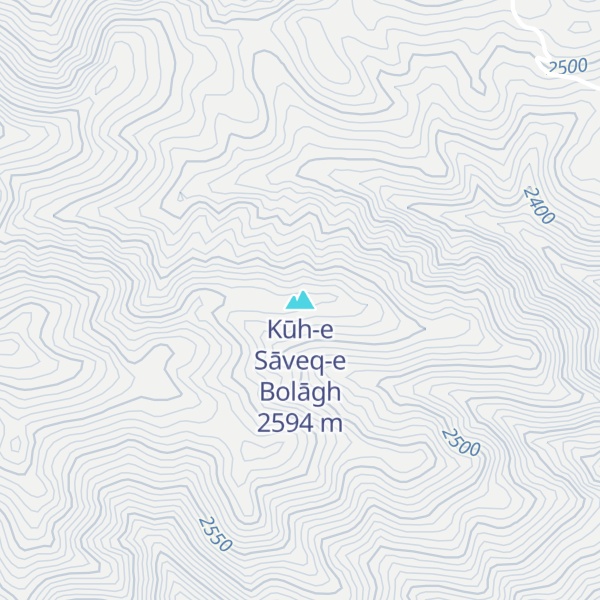 Map of Kūh-e Sāveq-e Bolāgh