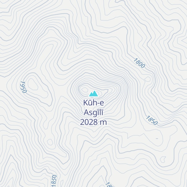 Map of Kūh-e Asgīlī