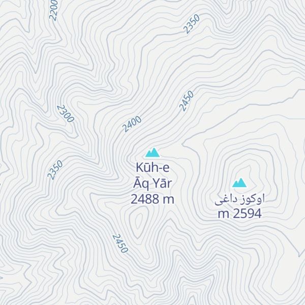 Map of Kūh-e Āq Yār