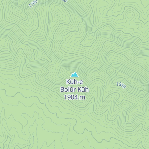 Map of Kūh-e Bolūr Kūh