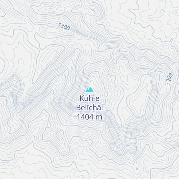 Map of Kūh-e Belīchāl