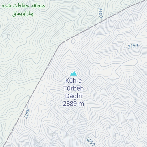 Map of Kūh-e Tūrbeh Dāghī