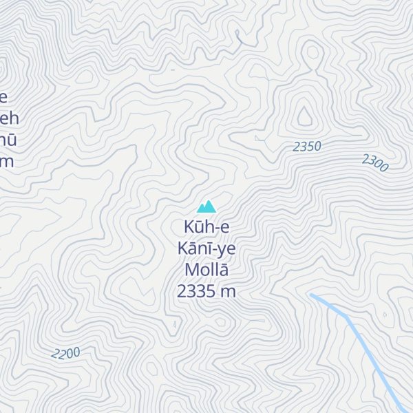 Map of Kūh-e Kānī-ye Mollā