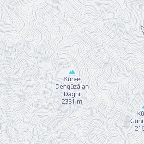 Map of Kūh-e Denqūzālan Dāghī