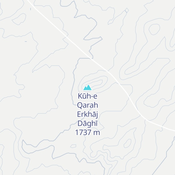 Map of Kūh-e Qarah Erkhāj Dāghī