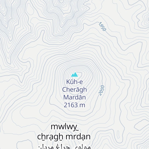 Map of Kūh-e Cherāgh Mardān