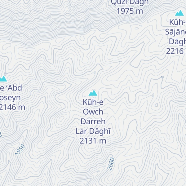 Map of Kūh-e Owch Darreh Lar Dāghī