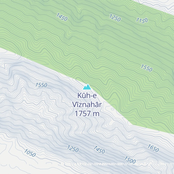 Map of Kūh-e Vīznahār