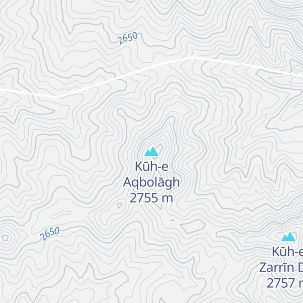 Map of Kūh-e Aqbolāgh