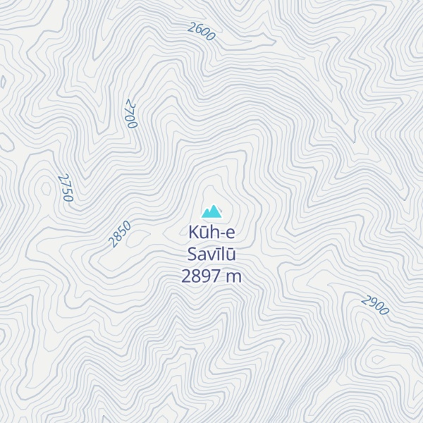Map of Kūh-e Savīlū