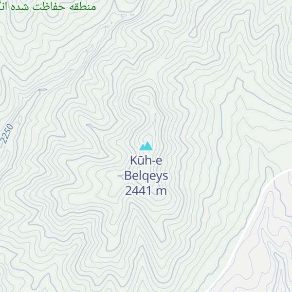 Map of Kūh-e Belqeys