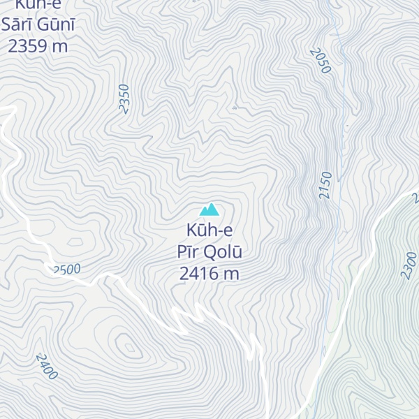 Map of Kūh-e Pīr Qolū