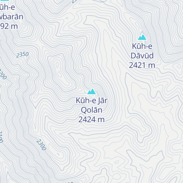 Map of Kūh-e Jār Qolān