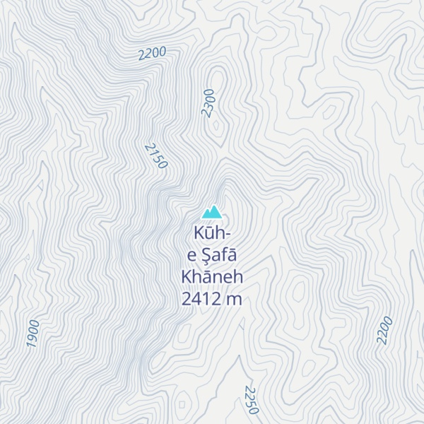 Map of Kūh-e Şafā Khāneh
