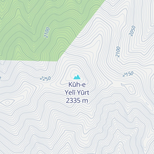 Map of Kūh-e Yelī Yūrt