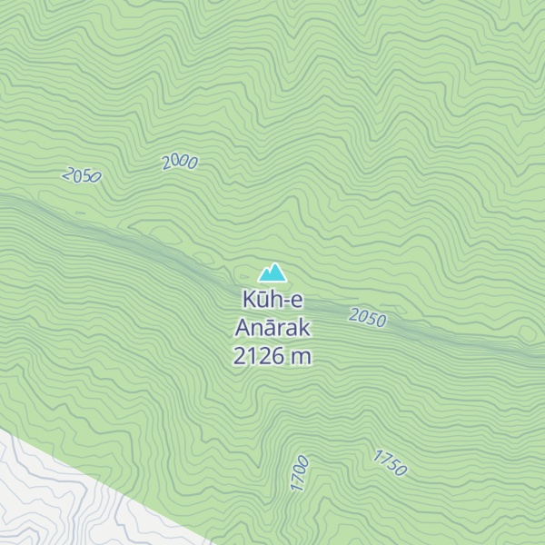 Map of Kūh-e Anārak