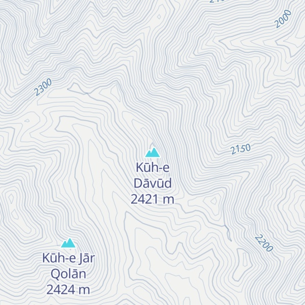 Map of Kūh-e Dāvūd